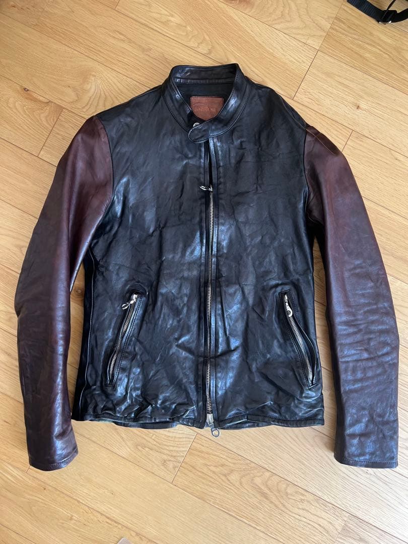 バックラッシュ/イタリアンショルダー/シングルライダース/sizeS/