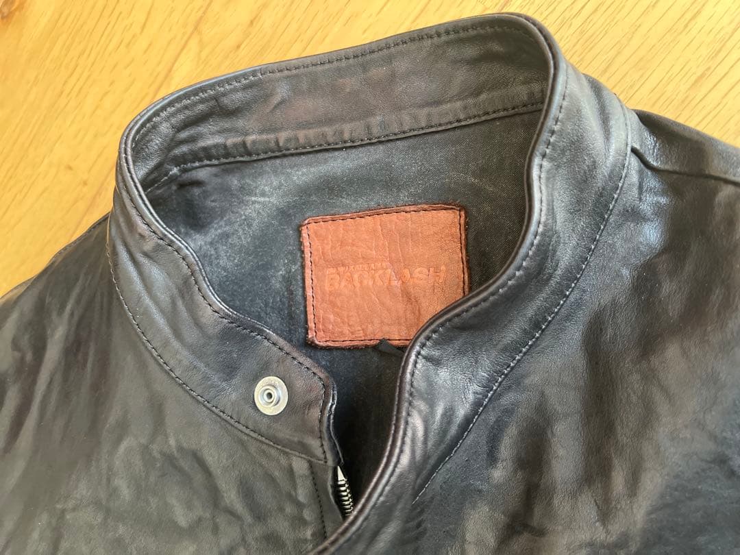 バックラッシュ/イタリアンショルダー/シングルライダース/sizeS/