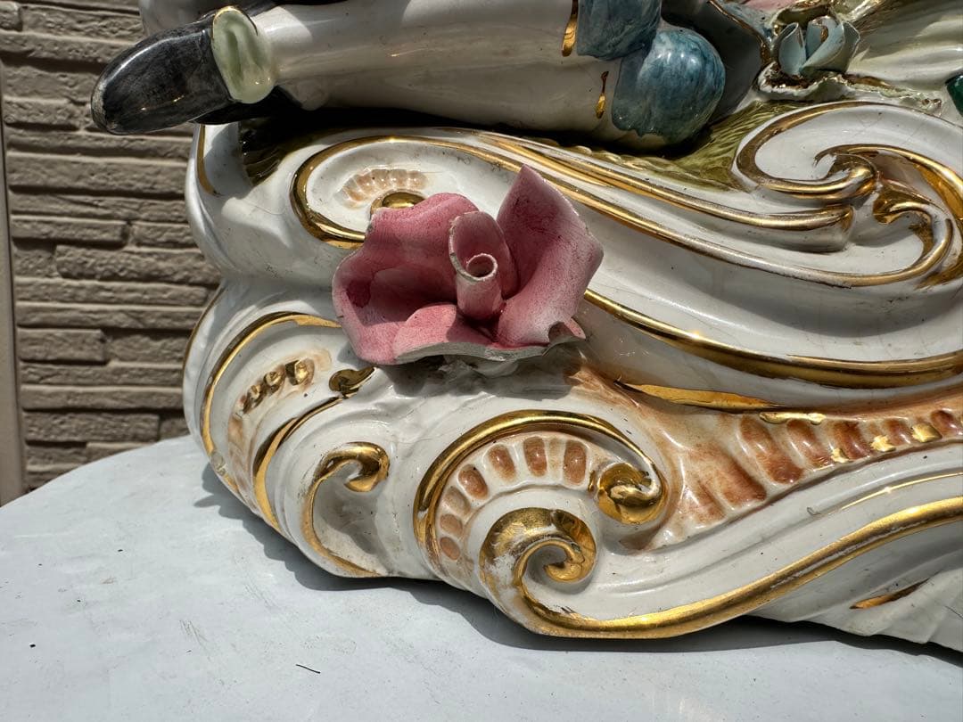 陶磁器人形 置物 フィギュリン 希少貴族　引き取り限定　茨城県古河市まで