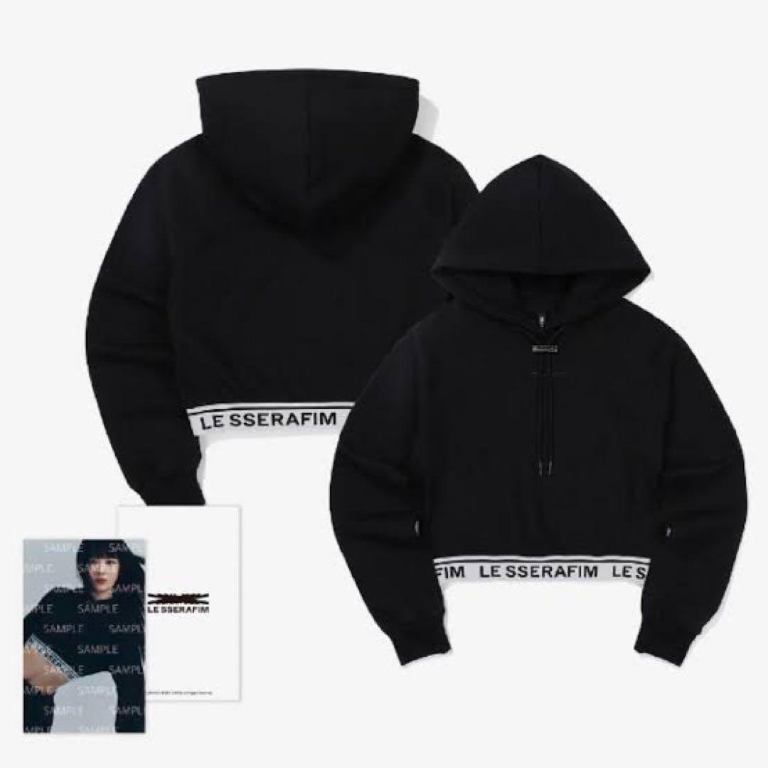 LE SSERAFIM Crop Hoodie ルセラフィム パーカー
