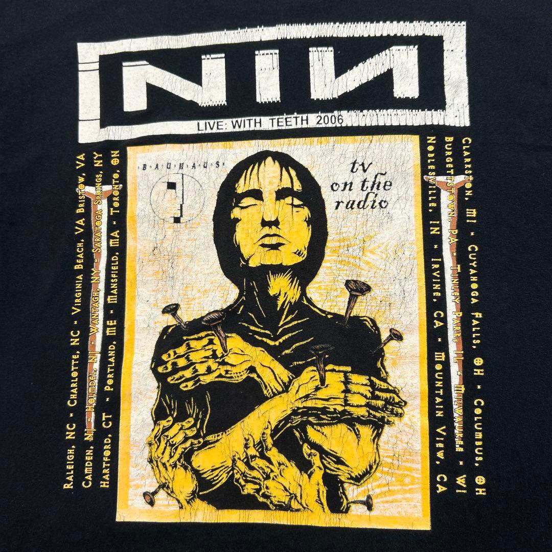 00s NINE INCH NAILS with teeth Tシャツ L
