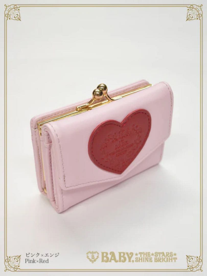 「送料込み」BABY, THE 三つ折り財布 ピンク