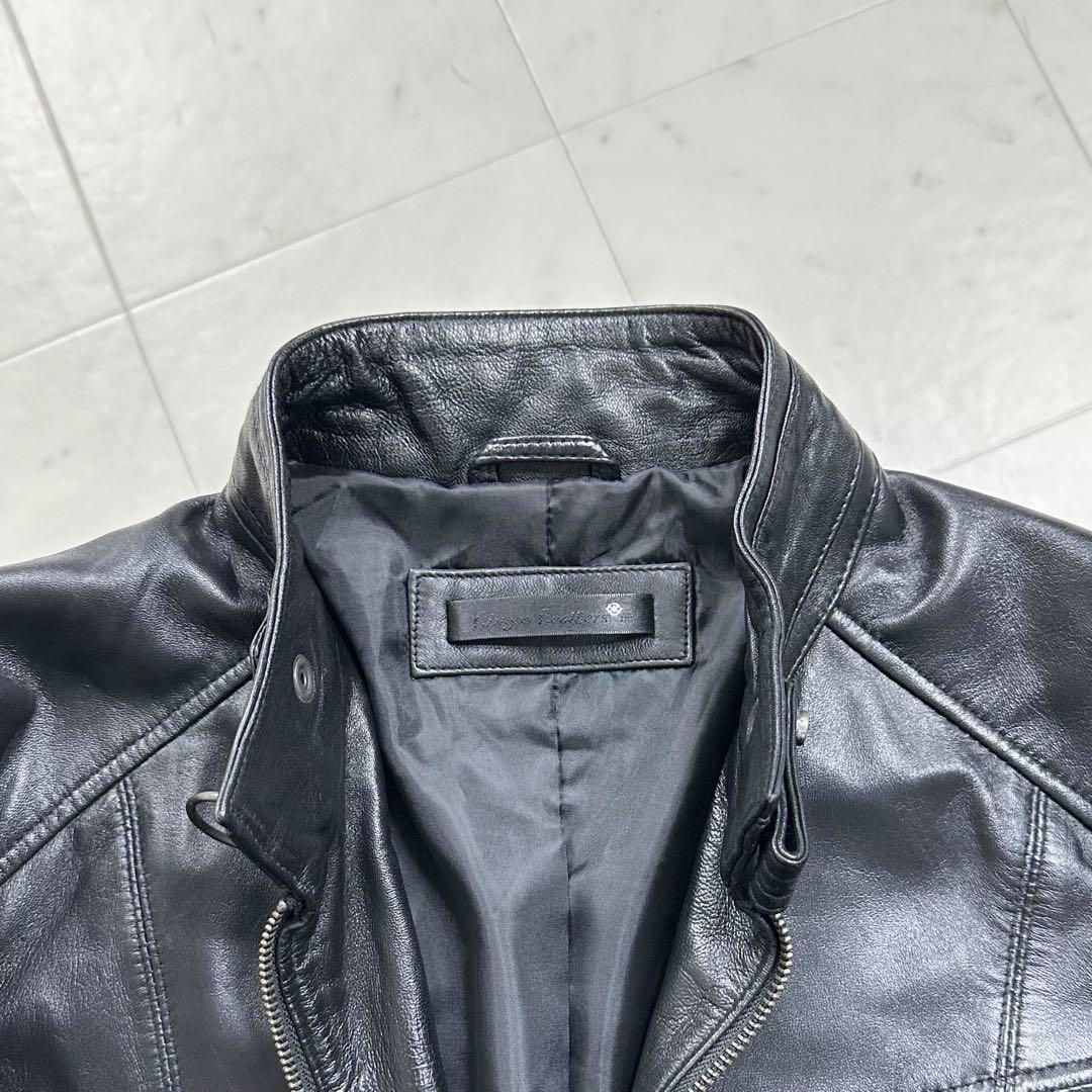〈美品〉Liugoo Leathers【LL】シングルライダースジャケット 黒