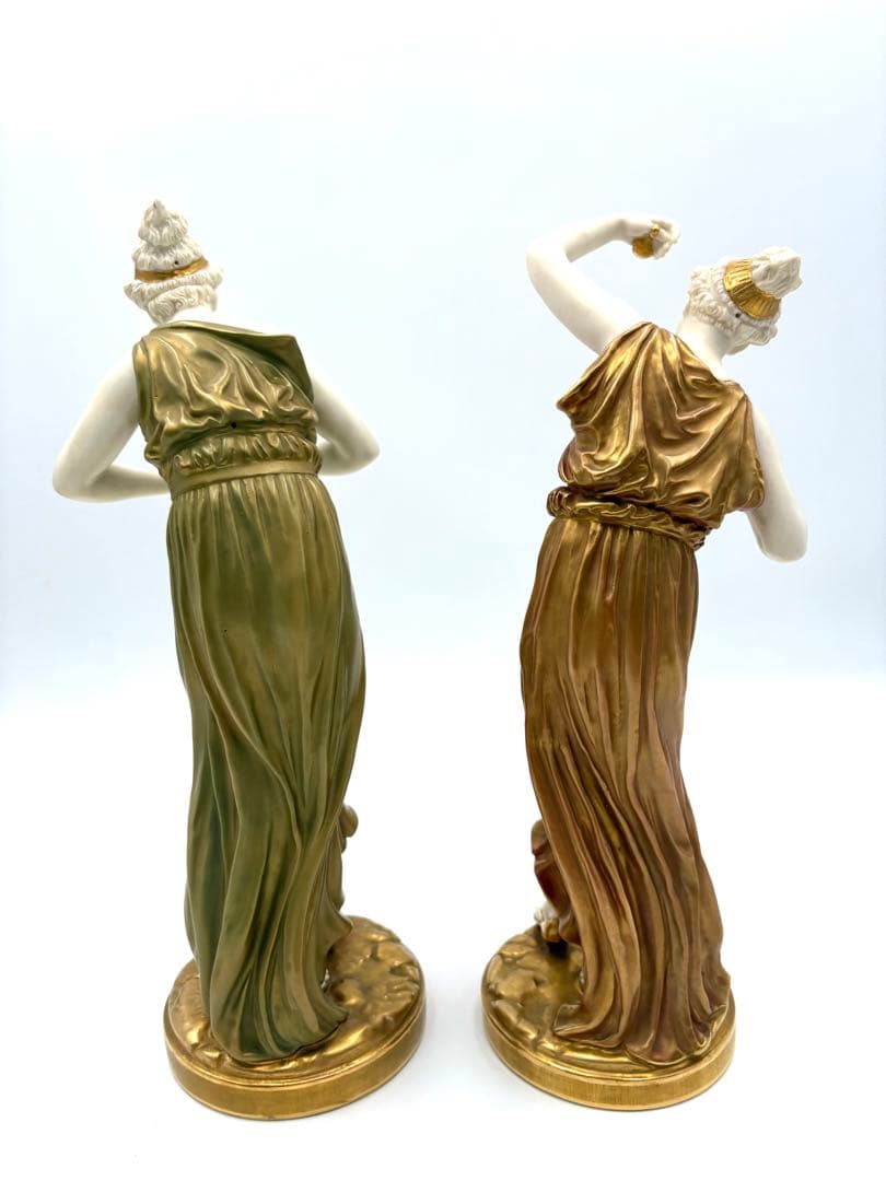 Worcesterロイヤルウースター1827 1828フィギュリン2体