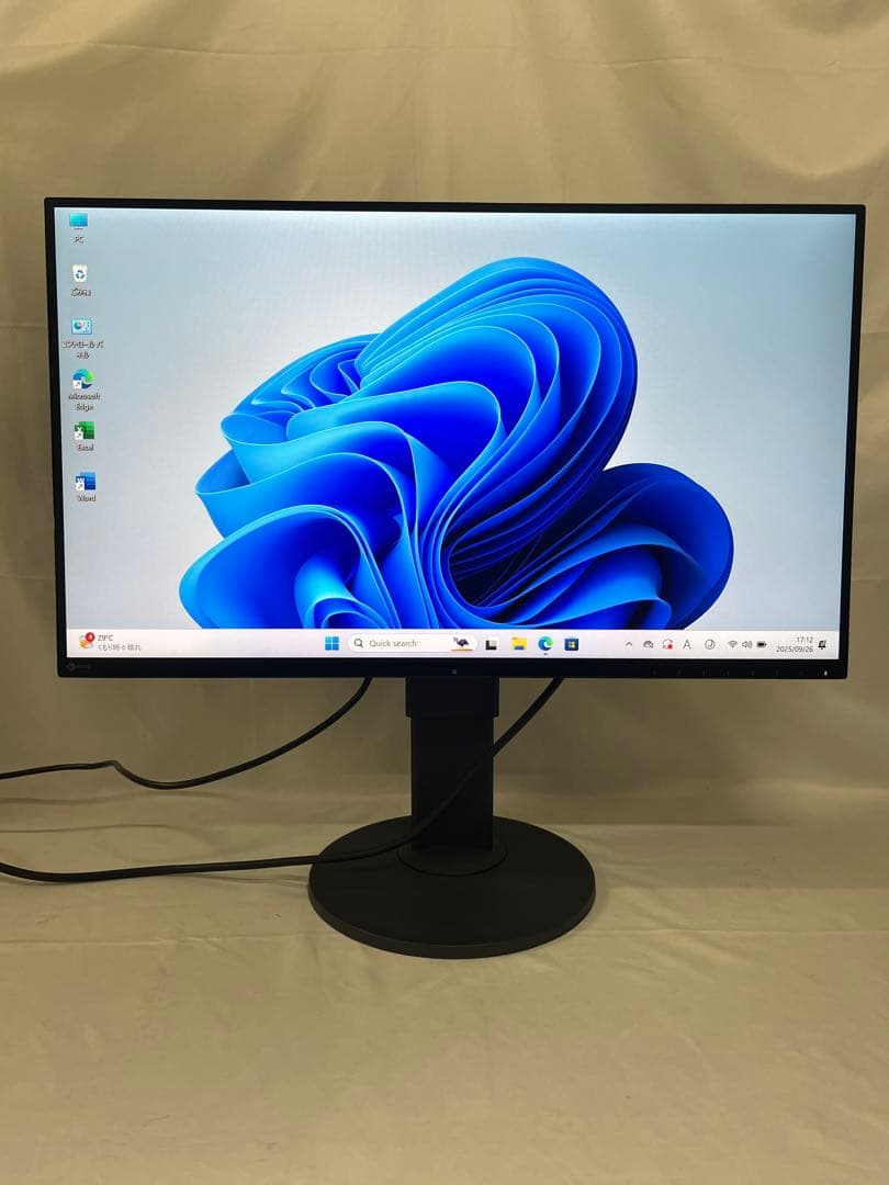 使用時間88H EIZO EV2750 27インチモニター　内蔵スピーカー2K