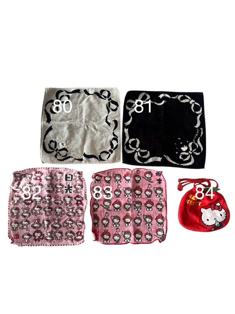 ハローキティ ハンカチ　まとめ売り　84点　バラ売り可