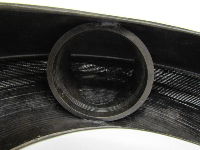 Y5-0926 高岡銅器 鋳銅製 吊花生 三日月 尺0 33ｃｍ 三猿吊金具付