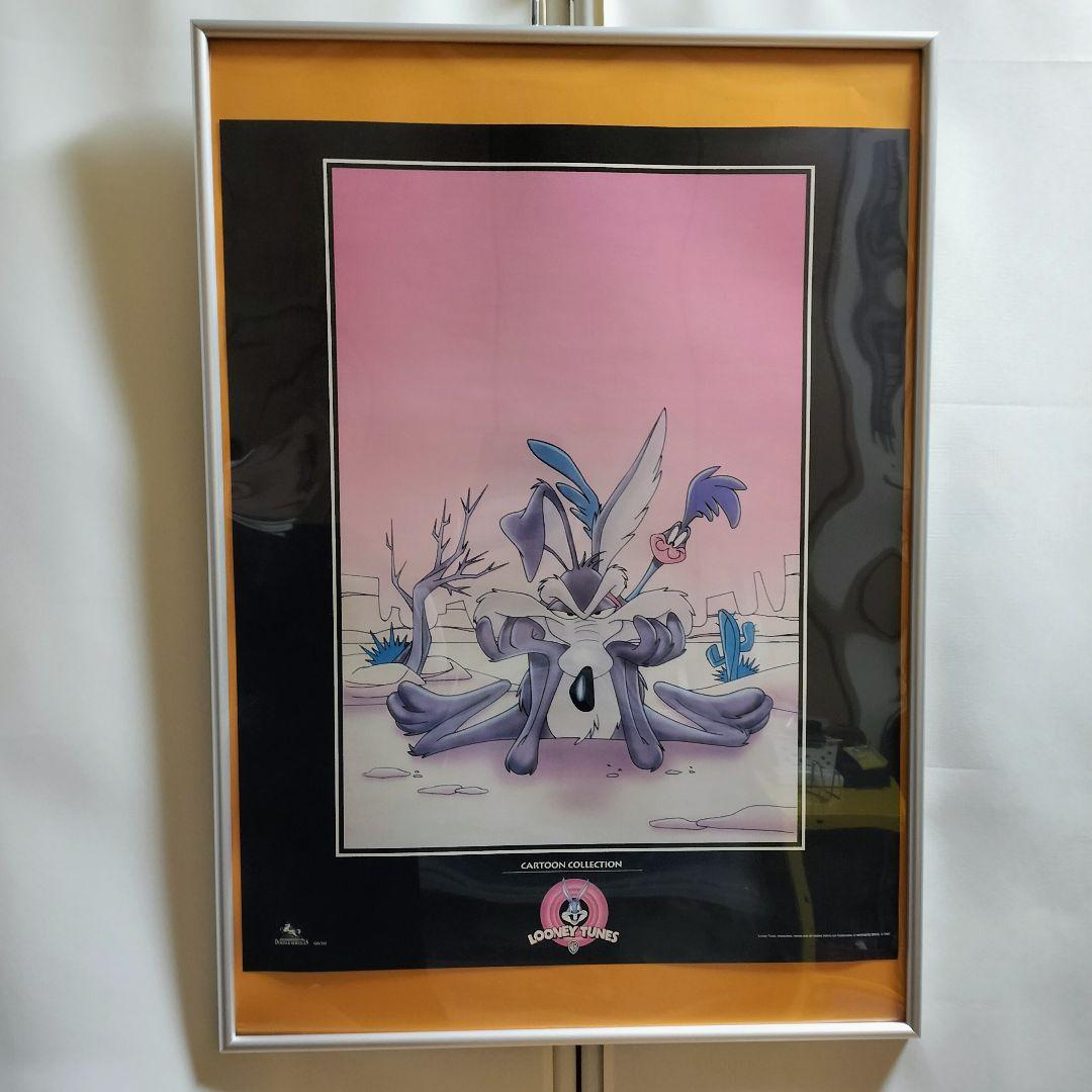 ロードランナー ワイリー・コヨーテ レア ポスター ワーナー 97年 色褪せあり