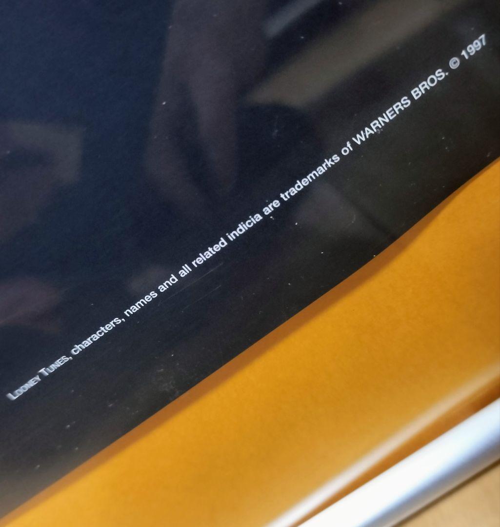 ロードランナー ワイリー・コヨーテ レア ポスター ワーナー 97年 色褪せあり