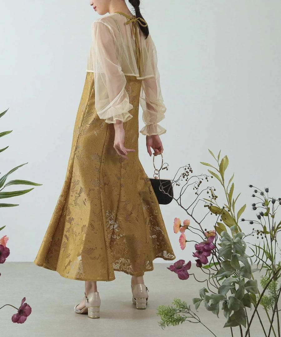 美品 kana カナ チュールボレロセット 結婚式 パーティー L大きいゆったり