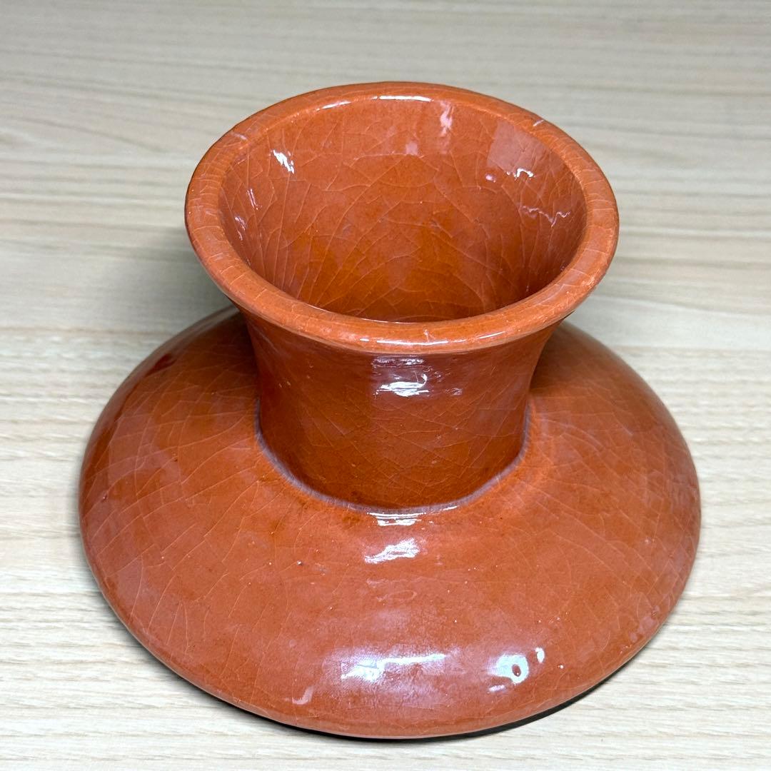 楽焼 川崎和楽 供茶 茶碗 盛物台付 赤楽 楽茶碗 茶道具 利休忌 共箱 栞