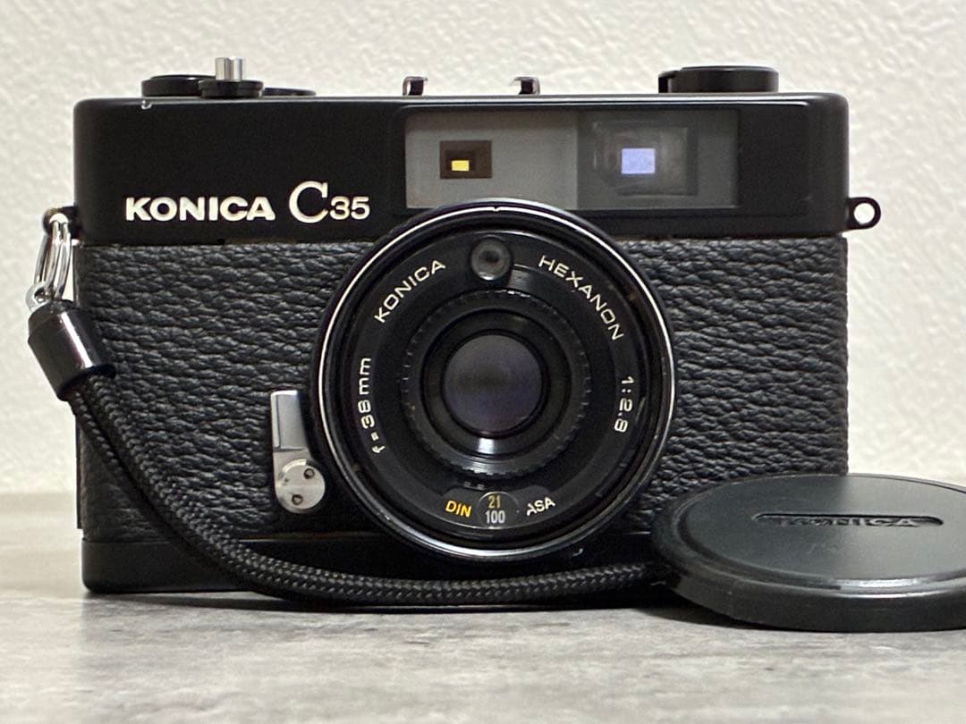 ⭐️希少⭐️ コニカ KONICA C35 ブラック フィルムカメラ 動作確認済