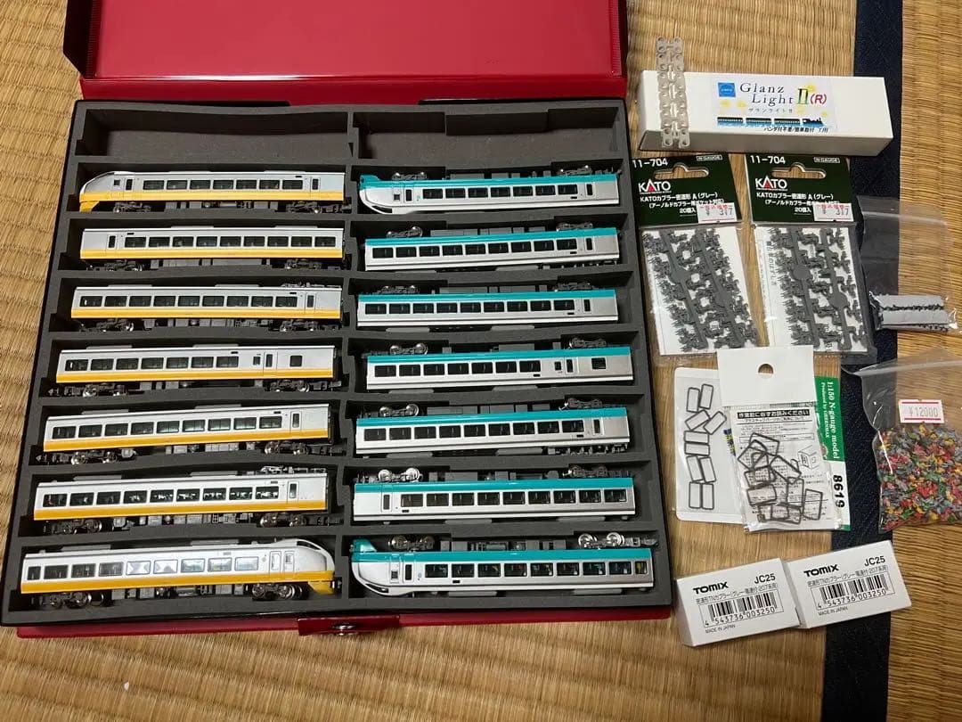 グリーンマックスe653系 黄色と緑色セット　室内灯付き！