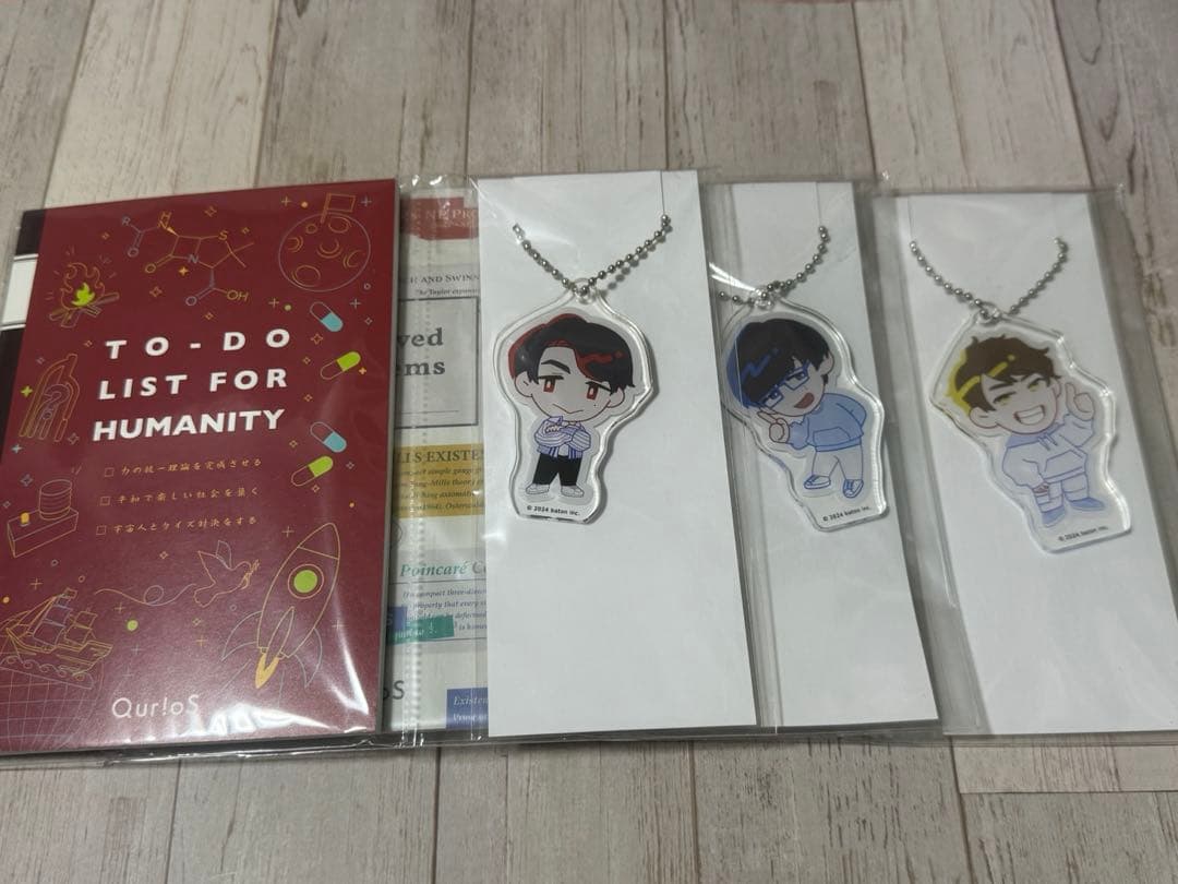 QuizKnockローソンコラボ　アクキー&ノートセット全種