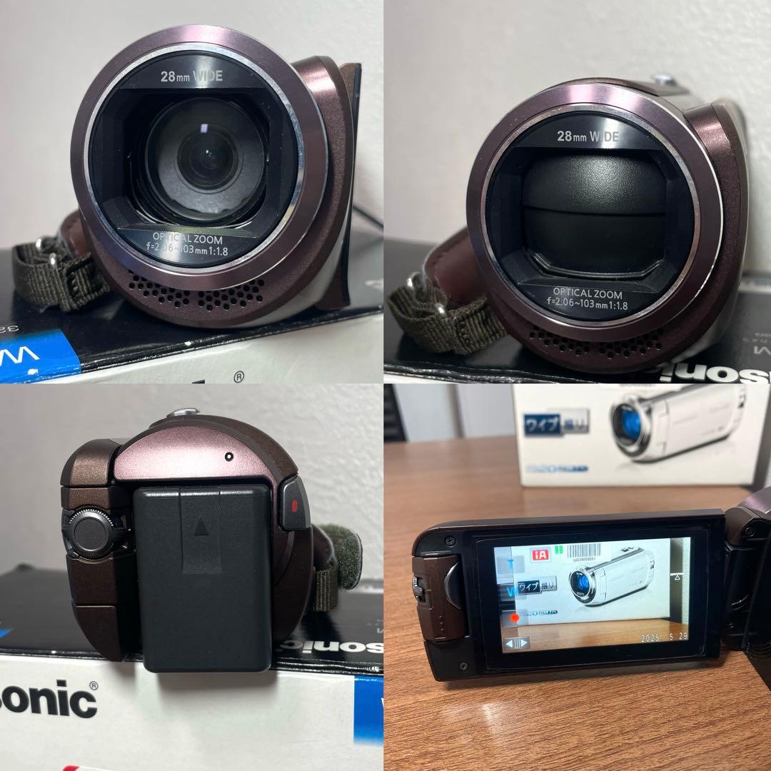 早い物勝ち！【美品】Panasonic ビデオカメラ　フルHD 4K 動作正常