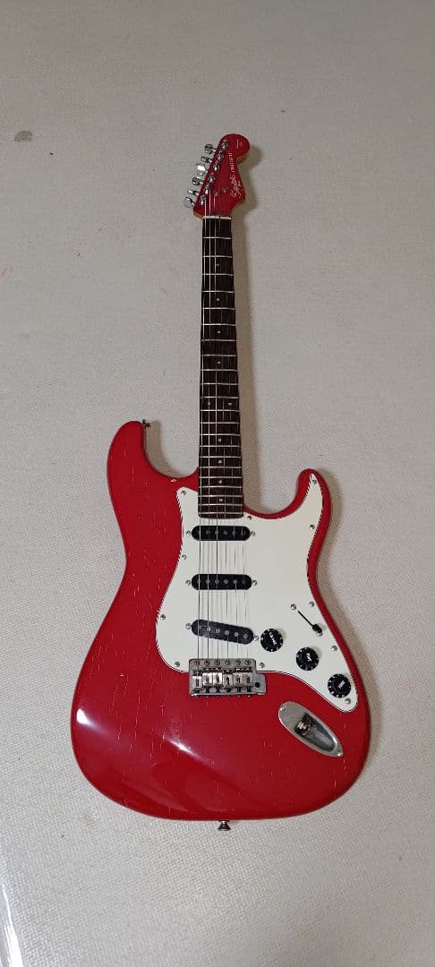 【squire fujigen】レッド Stratocaster 85年