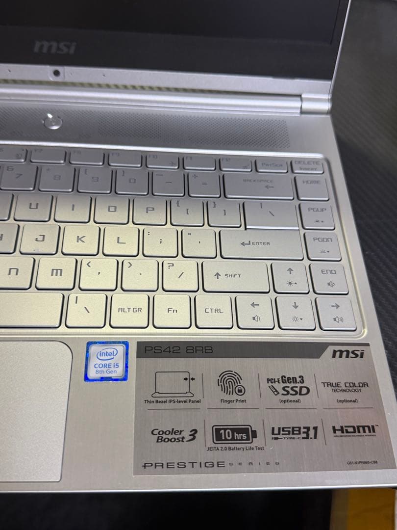 MSI PRESTIGE PS42 8RBノートPC GeForce搭載