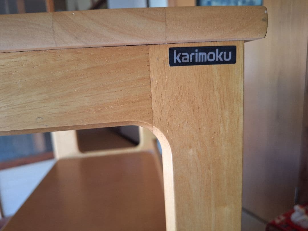 美品 カリモクkarimoku 電話台・ファックス台 引き出し付き