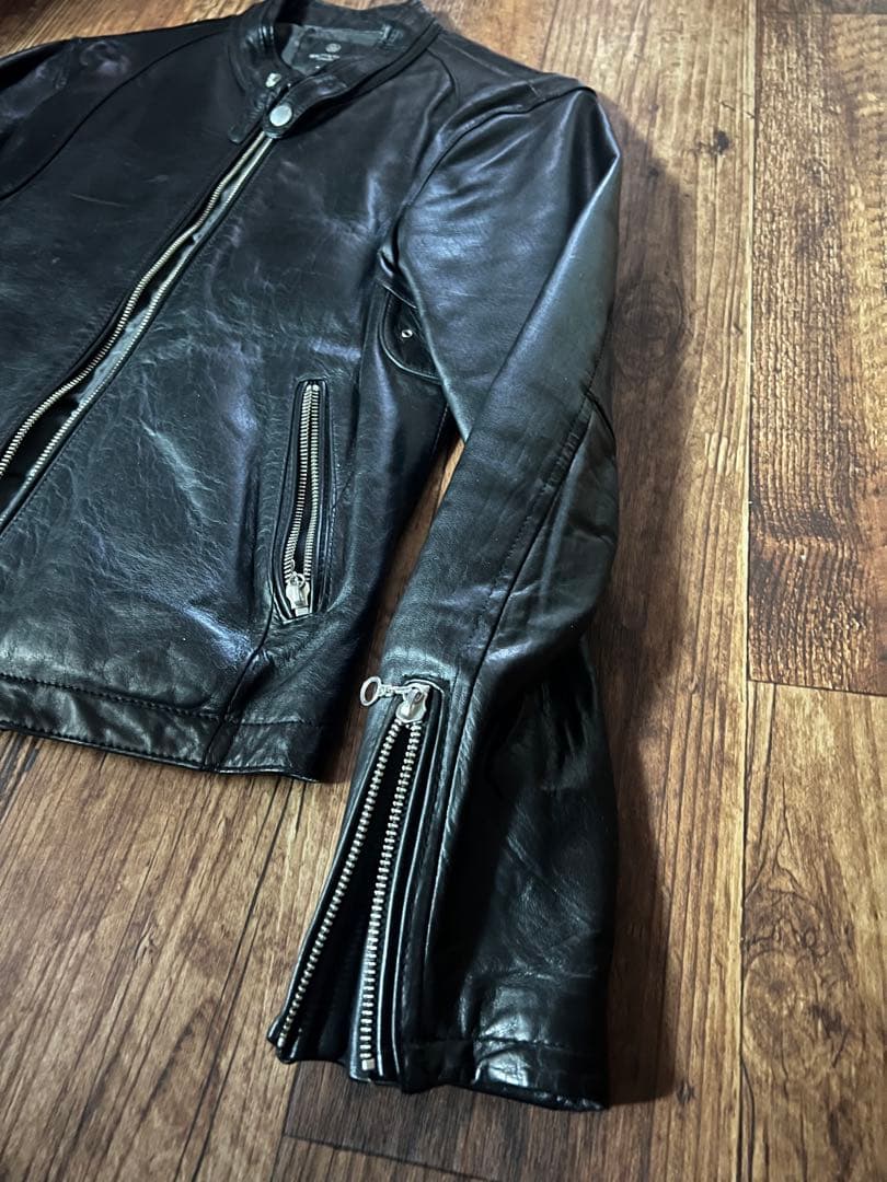 BEAUTY&YOUTH ユナイテッドアローズ　羊革シングルライダースジャケット