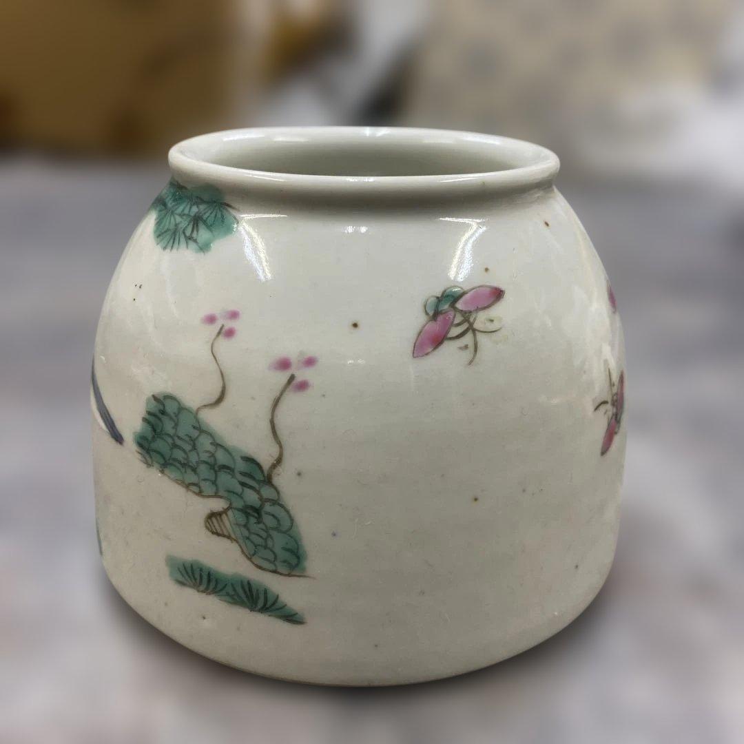 大清同治年製　粉彩人物図　骨董品　時代物