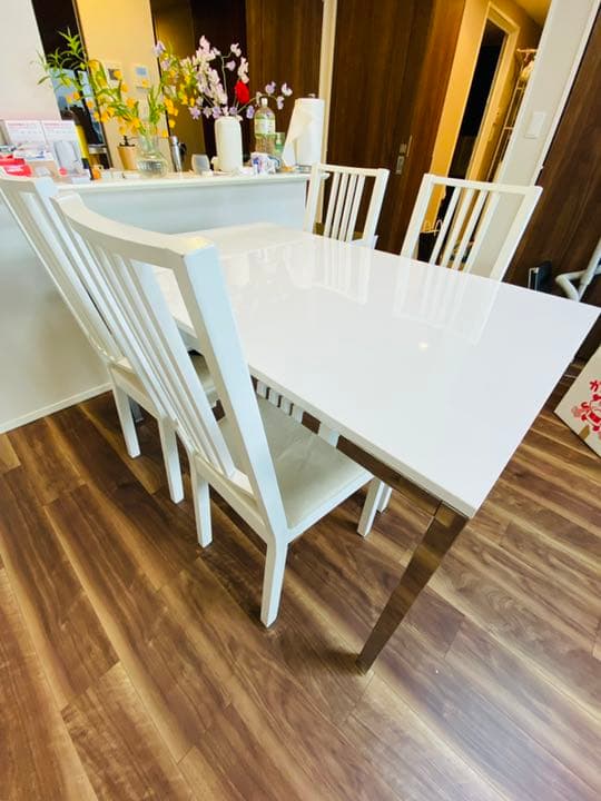 (値下げ)ダイニングテーブル　食卓　イス　チェア　セット