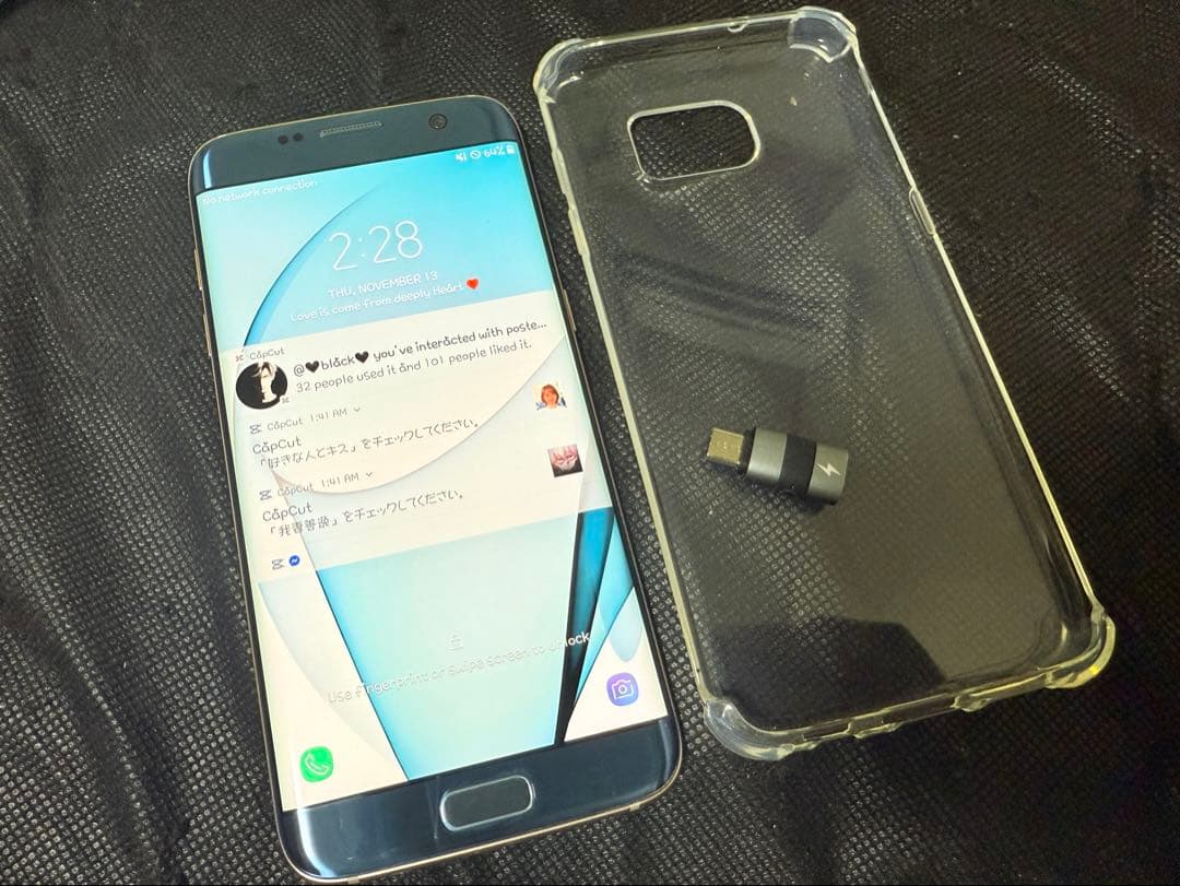 スマートフォン本体 Galaxy S7 edge docomo Blue