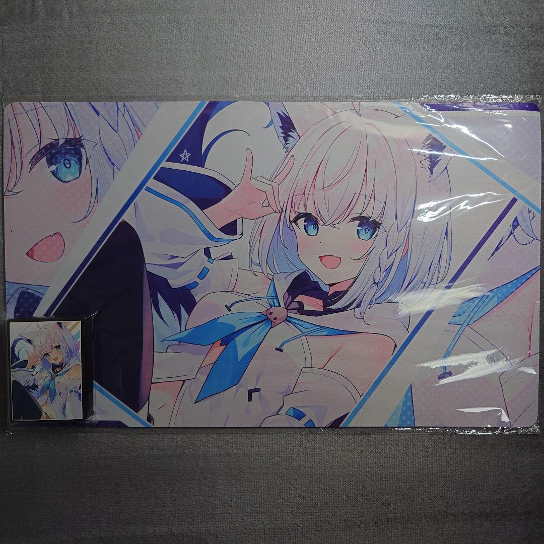 α1 ホロライブ 手狐&コン！&初期衣装 白上フブキ スリーブ&プレイマット