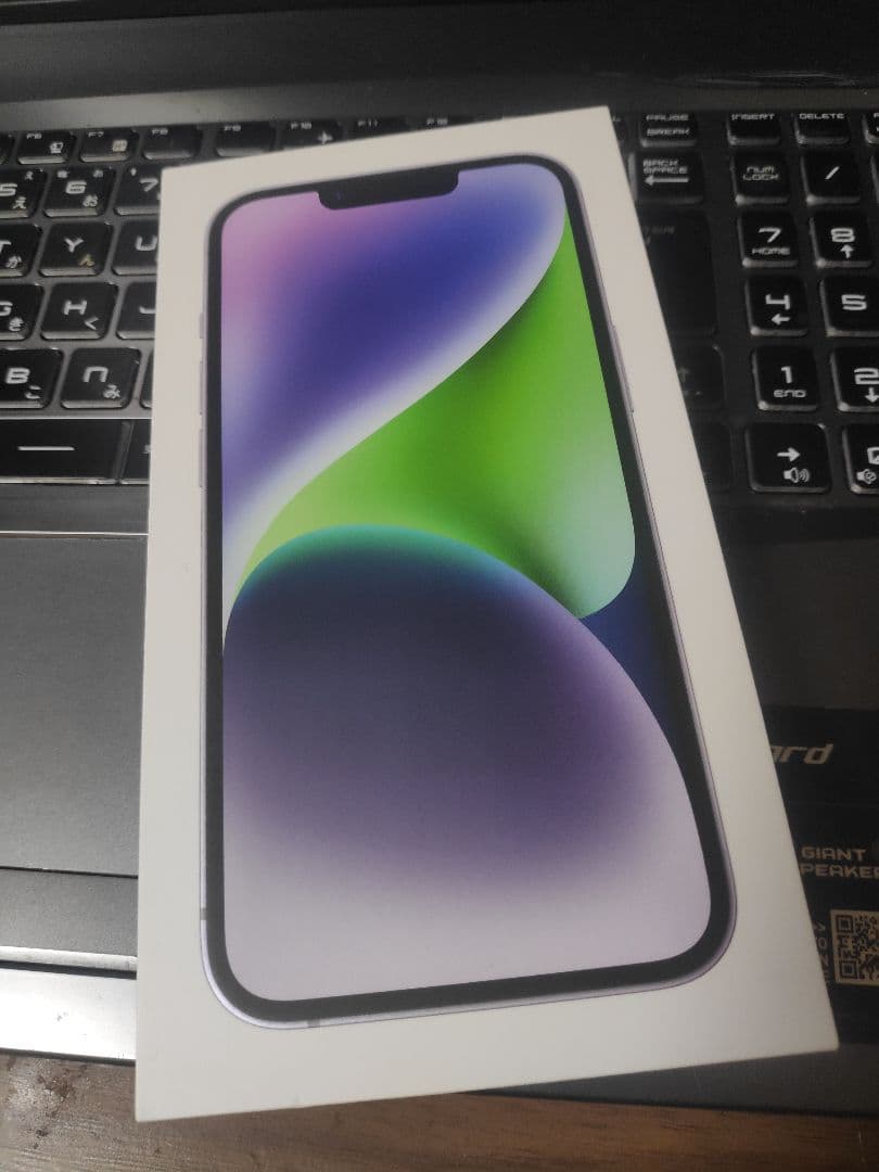 未使用】iPhone14　128GB パープル