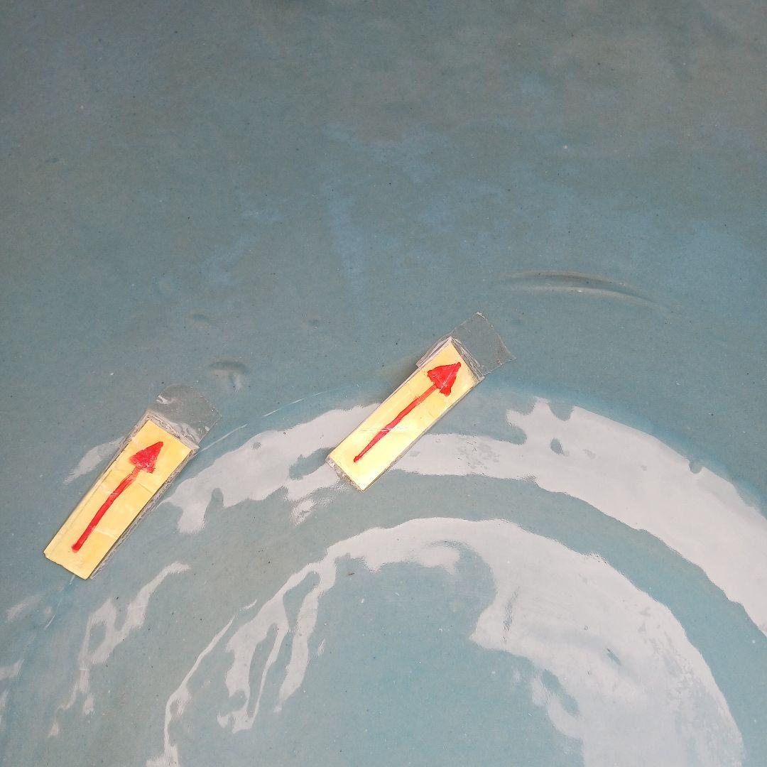 新品　∅50　陶器　睡蓮鉢　特大　難有　メダカ鉢　手書き絵　花柄　手造　LFB1