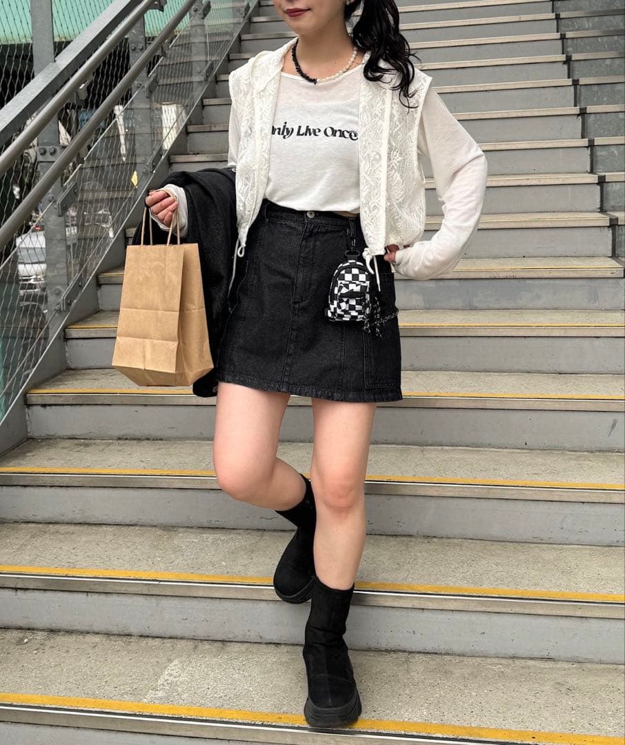 【yamada企画/WEB限定】レースノースリパーカー フード付きのタンクトップ