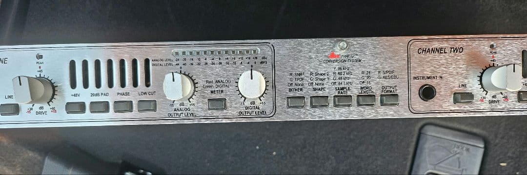 dbx 386 2ch 真空管マイクプリアンプ 通電確認のみ　中古