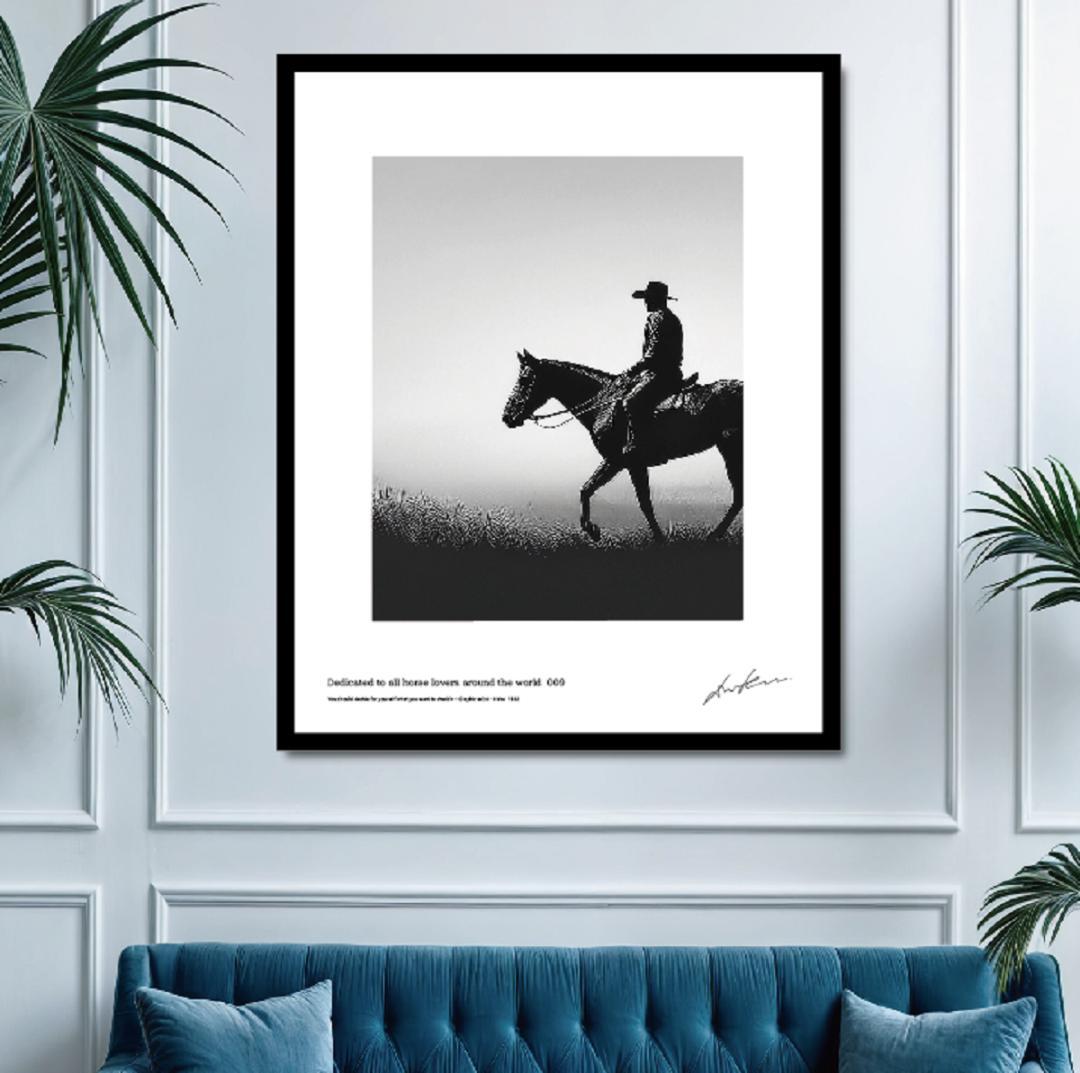 馬・No.009／「HAKU 」アートポスター