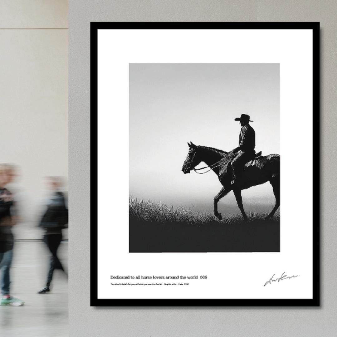 馬・No.009／「HAKU 」アートポスター