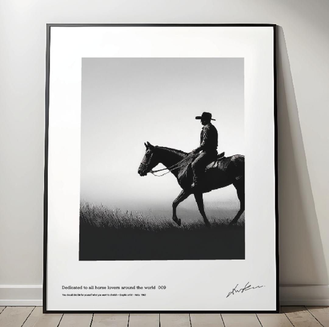 馬・No.009／「HAKU 」アートポスター