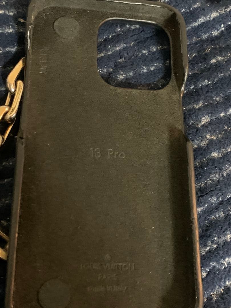 Louis Vuitton ブラック iPhone用ケース。バンパー。