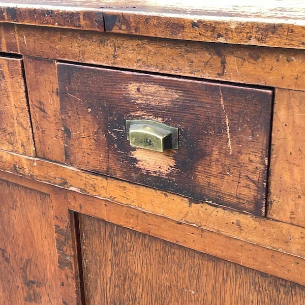 昭和レトロ　対面カウンター　両面サイドボード　キャビネット　ジャパンビンテージ