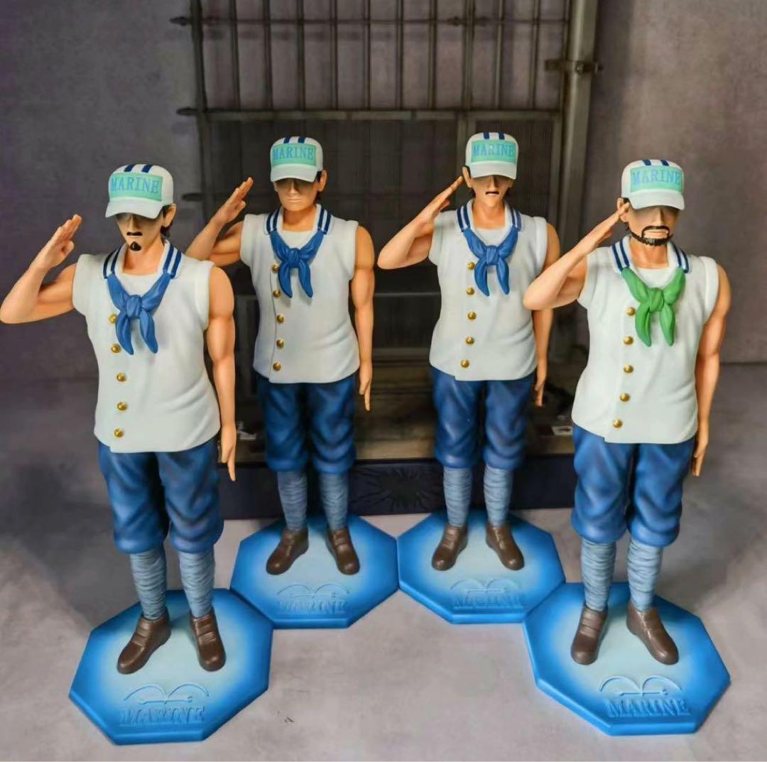 ONE PIECE  海軍の兵士 4点 ガレージキット ガレキ スタチュー①