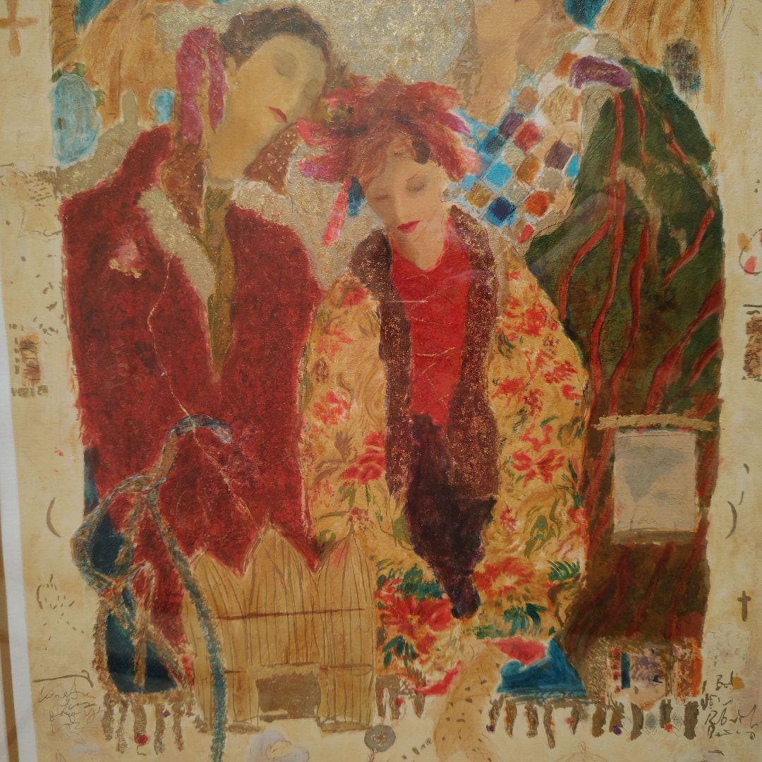 特価◯絵画 シルクスクリーン版画　額装品