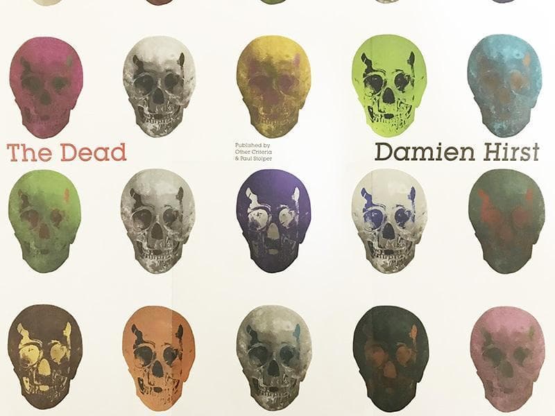 額装品/The Dead Folded/ 2009年 ダミアンハースト/ポスター