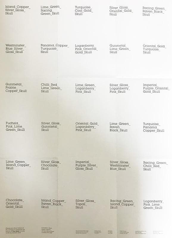 額装品/The Dead Folded/ 2009年 ダミアンハースト/ポスター