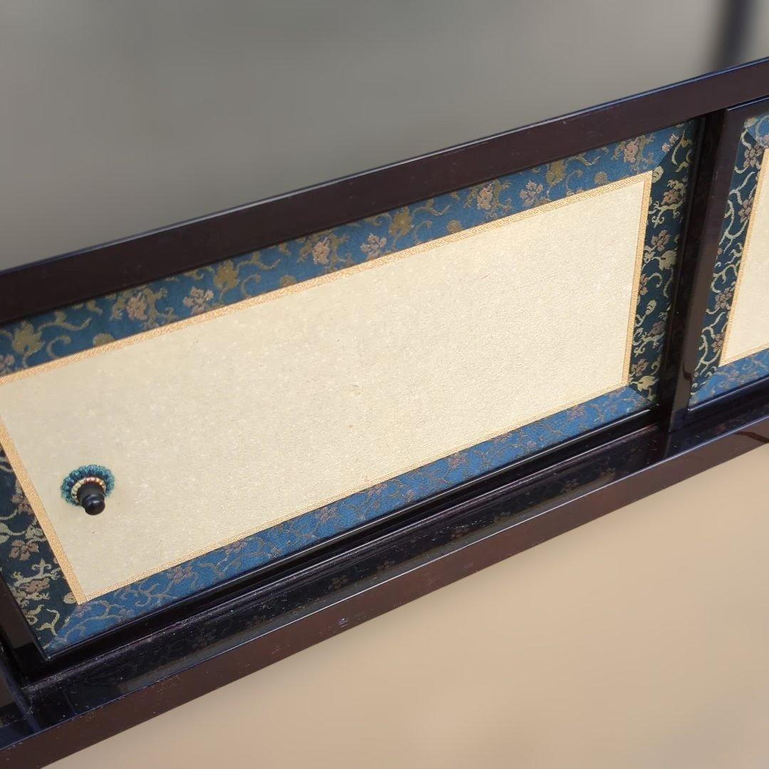 紹鴎棚　溜塗り　茶道具　棚　漆器　組み立て式　在銘　木箱炉用