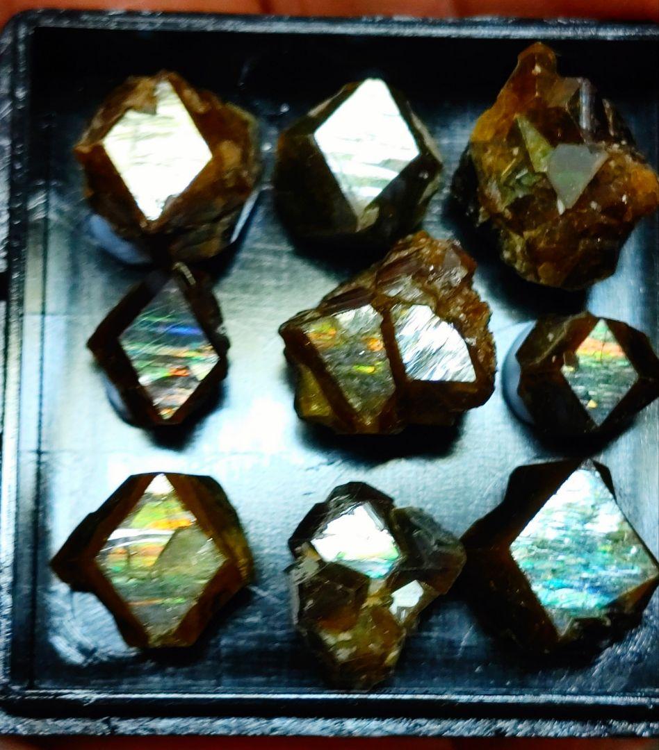 最終値下げ 天川村 オーロラレインボーガーネット ９個セット