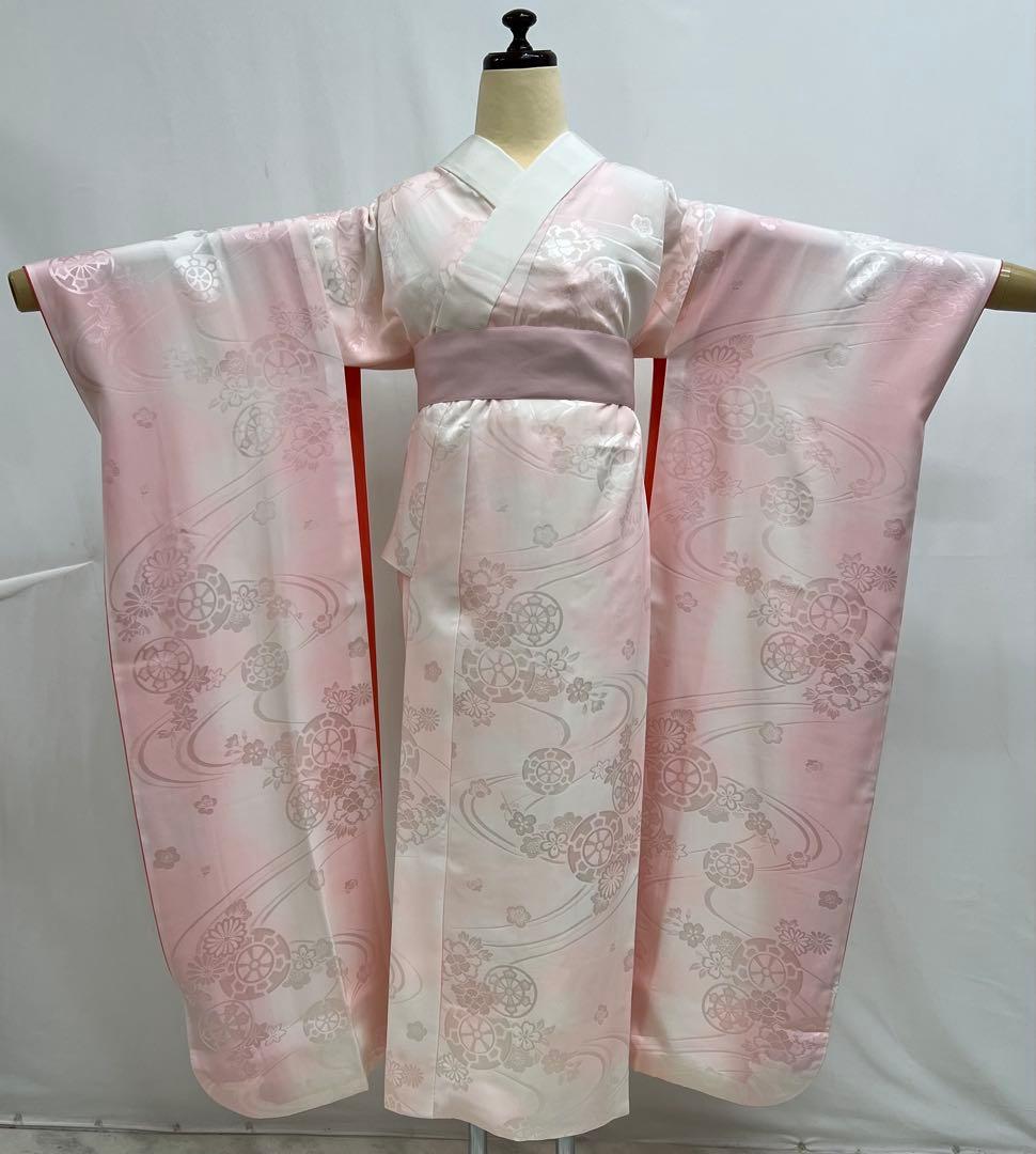 本日限り❣️大特価❣️ 振り袖　フルセット　別誂正絹長襦袢　金彩加工　刺繍　591