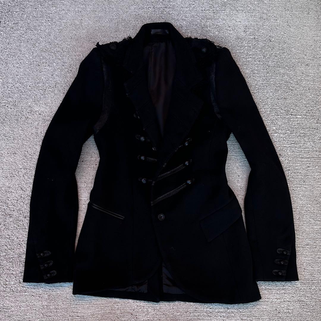 ifsixwasnine ナポレオンジャケット カシミヤ レザー v系