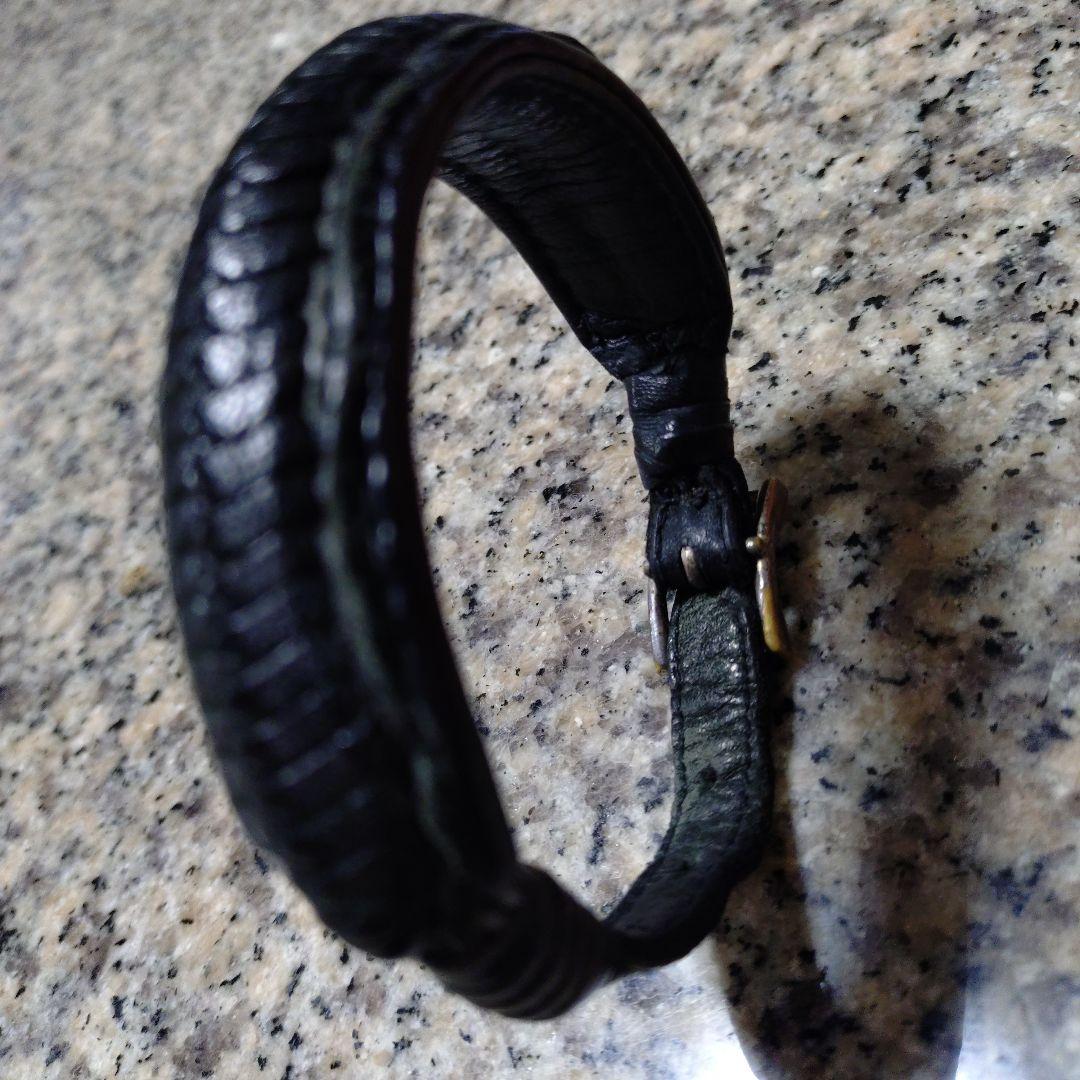 ケムリ ブラック クロコダイル ブレスレット 最終価格