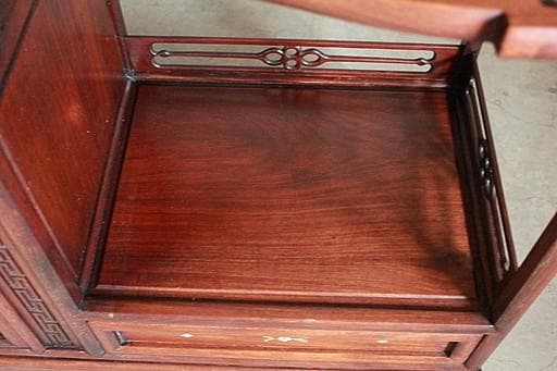 A*A様 唐木　紫檀無垢材　飾り棚　茶棚　茶箪笥　螺鈿　古家具　古民家