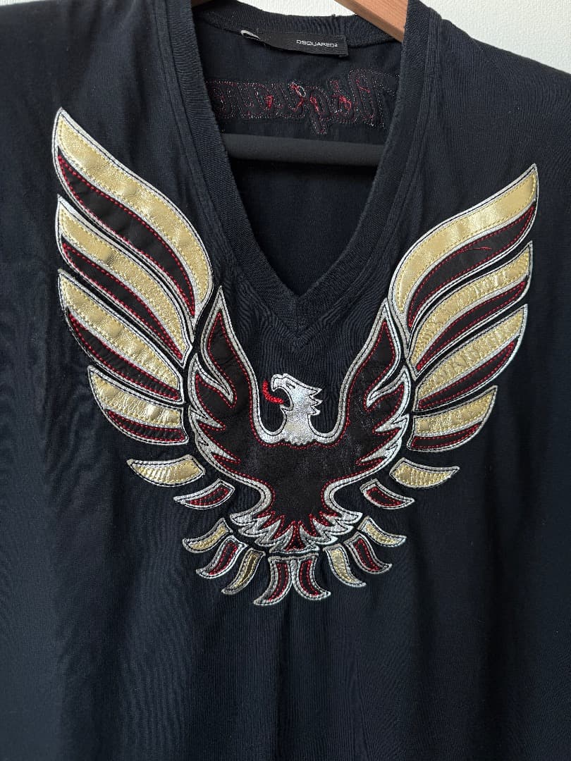 Dsquared2 イーグル 刺繍 ノースリーブ カットソー XL イタリア製