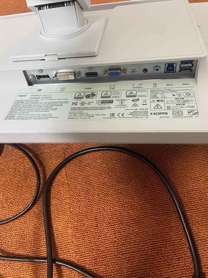 NEC MultiSync 19年製LCD-EA231WUモニター ディスプレイ