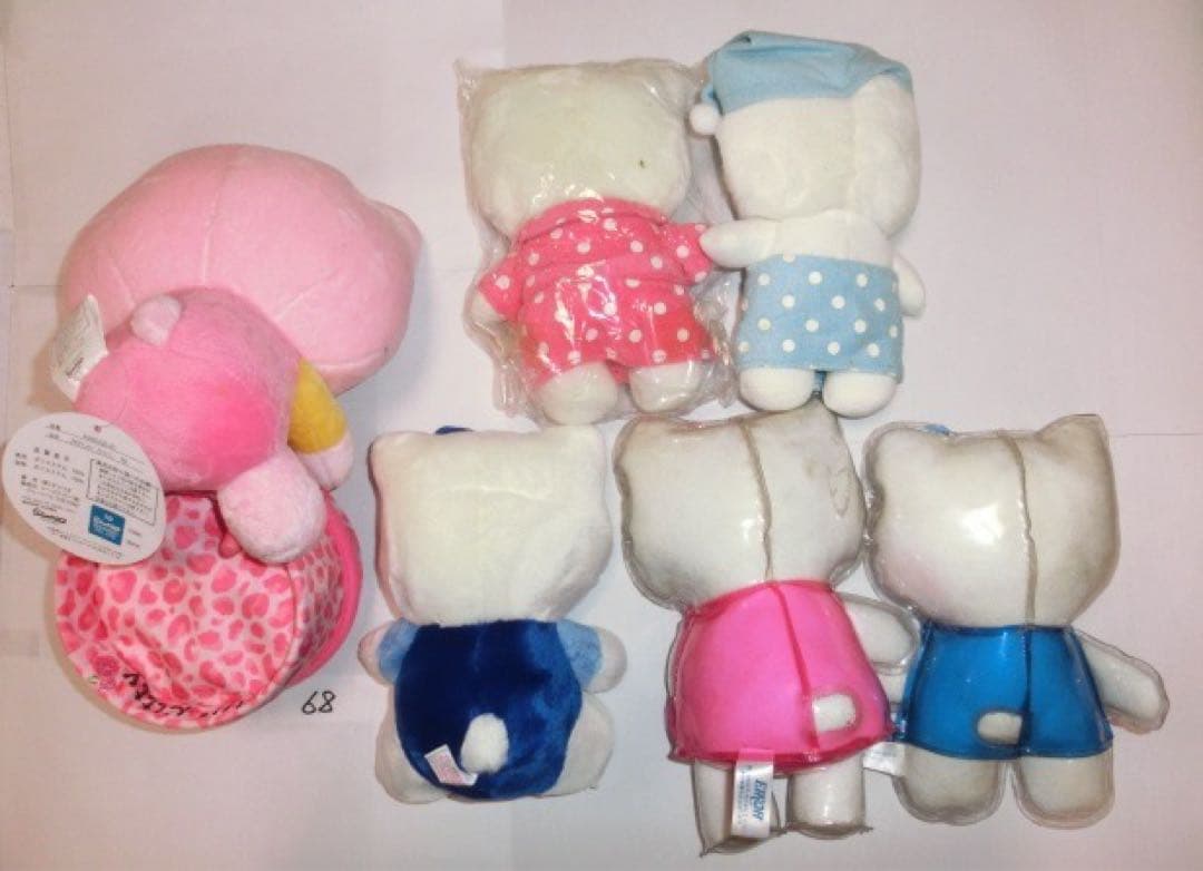 サンリオ　ハローキティ　ぬいぐるみ マスコット　６個　レトロ