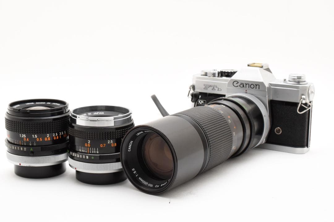 Canon FTb QL＋FD28/50/100-200mm 豪華セット